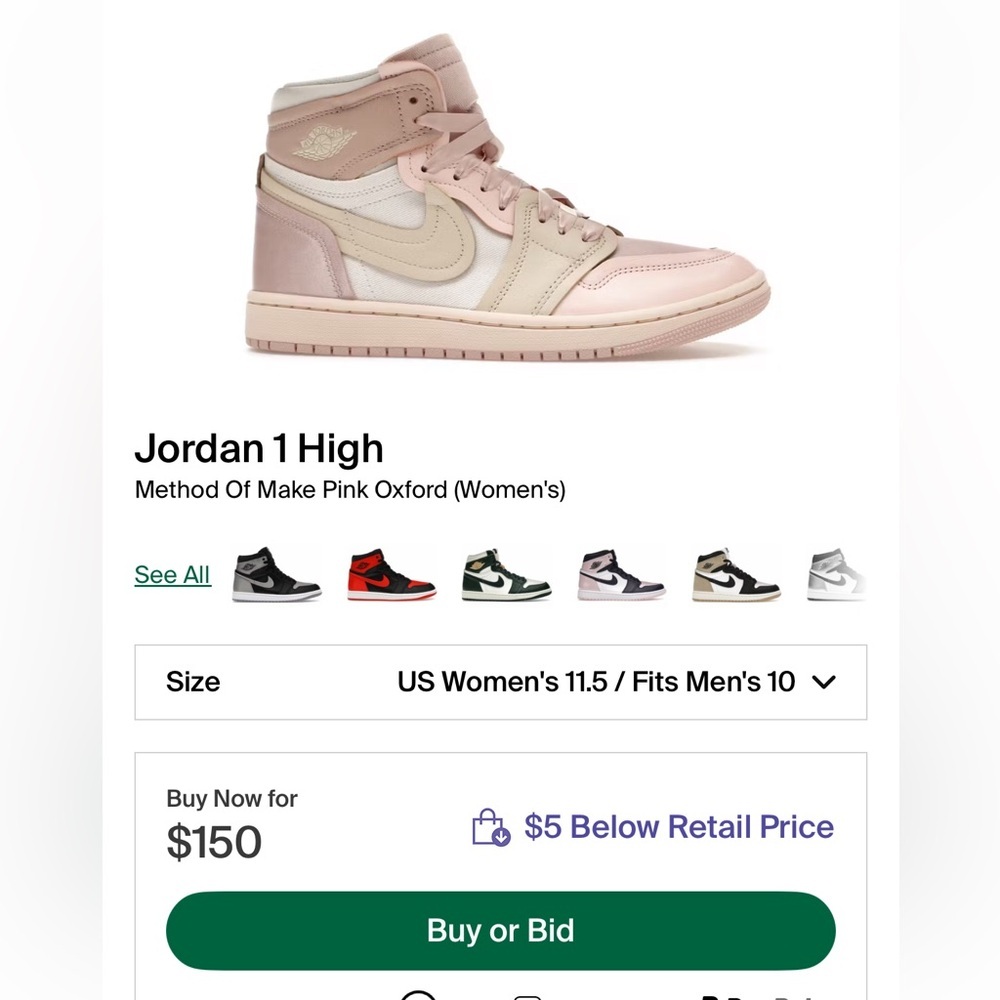 Jordan 1 high
W MM 
Brand new - Picture 14 of 14